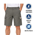 Bimini Bay Outfitters Men's Dark Grey Short Bluefin II Performance Cargo (S11)