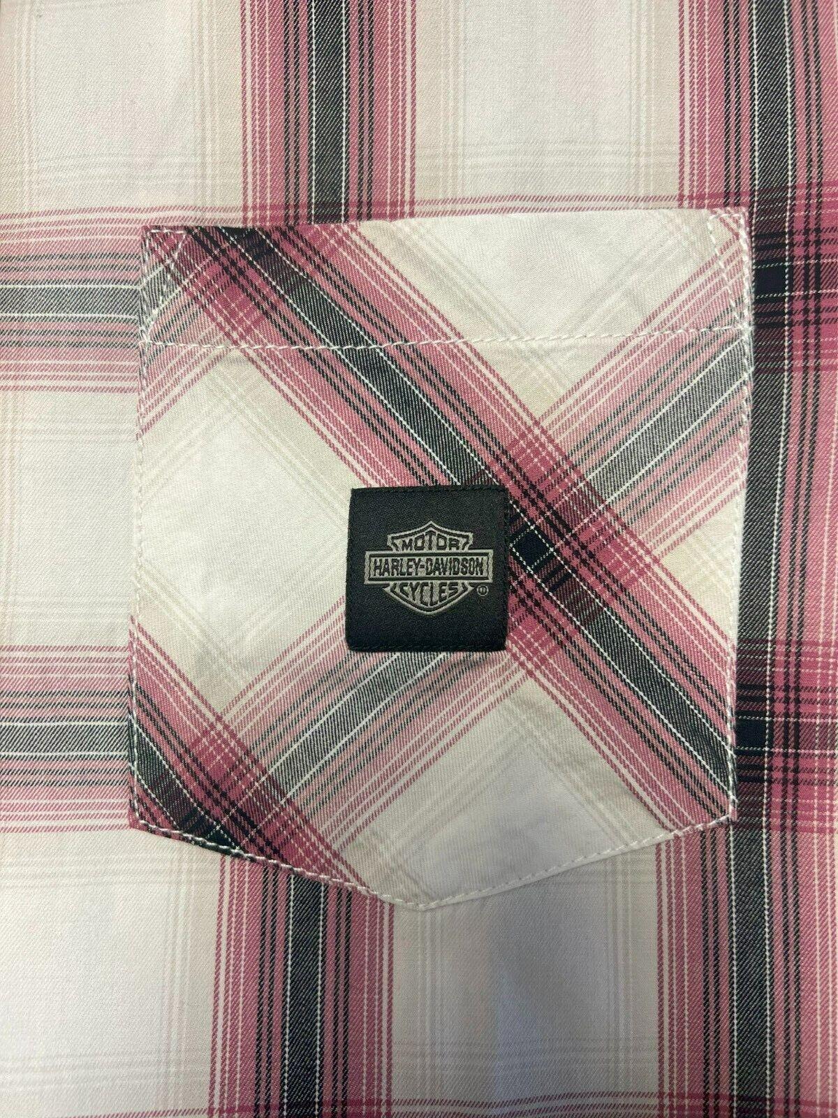 HD Branded Men's Shirt Red Plaid Forever S/S Woven (S54)