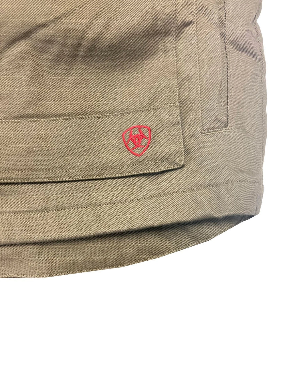 Ariat FR Men's Khaki Jacket Canvas Stretch Long Sleeve (S64)
