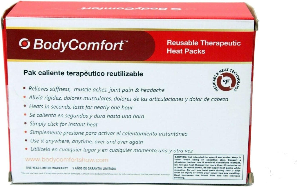 BodyComfort Therapeutic Instant Heat Pack - 6 Reusable Piece Pack