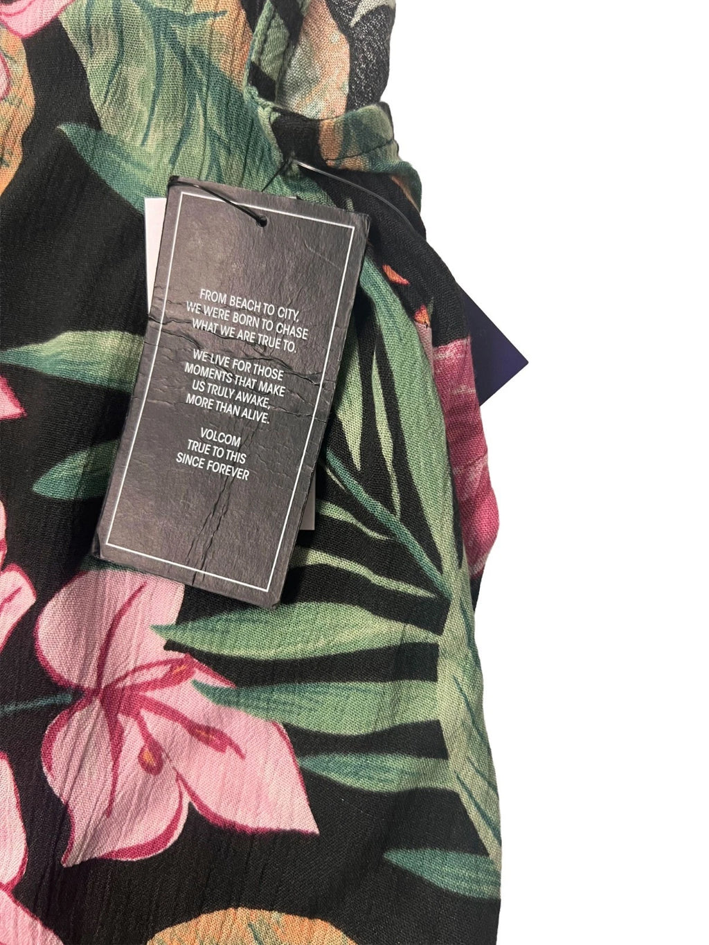 Volcom Women's Multi Color Dress - Boss Beach Lightweight Soft (S02)
