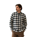 Carhartt Men's Malt/Black Shirt Rugged Flex Relaxed Fit Button Down L/S (356)