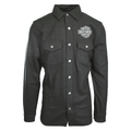 HD Branded Men's Shirt Black Beauty Shadow Long Sleeve Woven (S61)