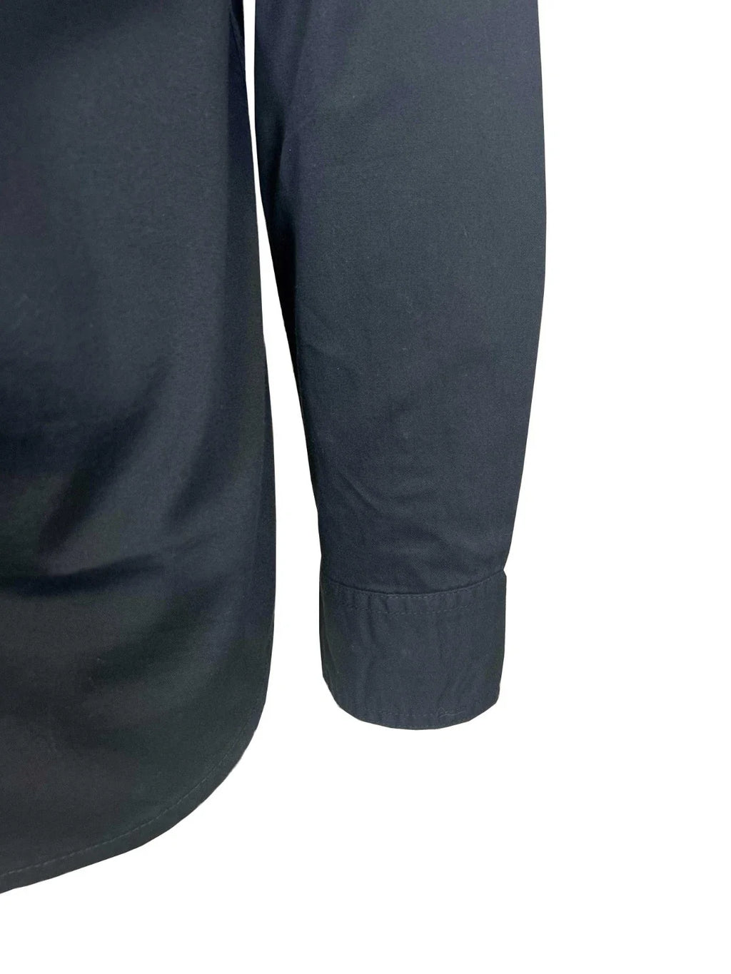 HD Branded Men’s Black Shirt Bar & Shield Solid Long Sleeve (353)
