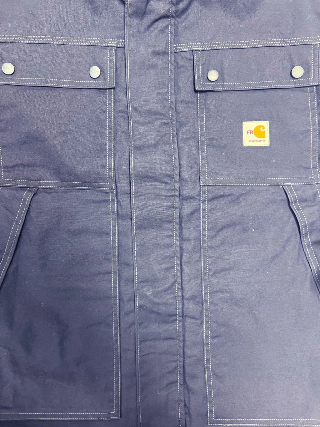 Carhartt FR Men's Navy Full Swing Quick Duck Coat L/S (S54)