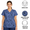 Carhartt Women's Geo Logo Riverside Scrub - Fast Dry V-Neck Top (S51)