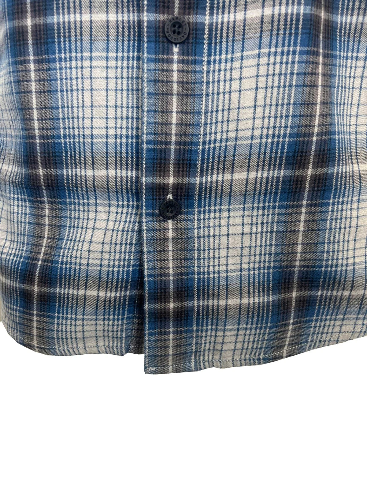HD Brand Men's Grey & Ensign Blue Vest Logo Patch Sleeveless Shirt (S66)