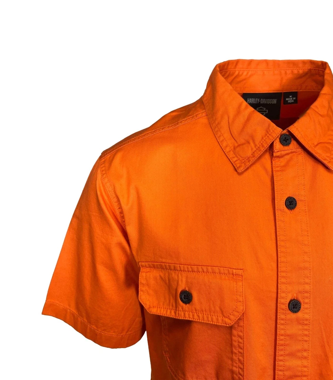 HD Branded Men's Orange Shirt Rising Eagle Lightweight Twill S/S (S349)