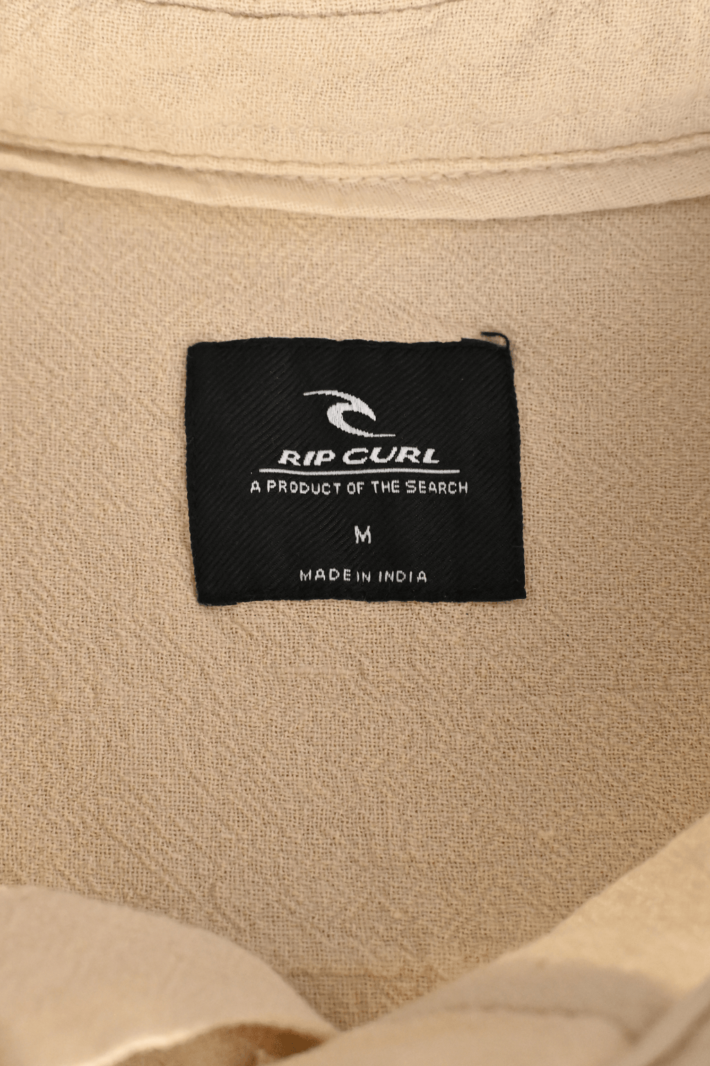 Rip Curl Men's Shirt Bone Linen Short Sleeve Woven (S12)