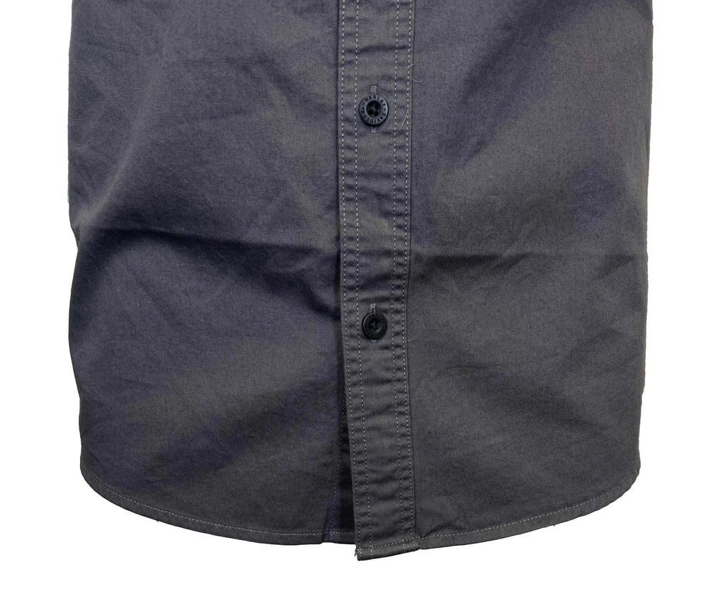 HD Branded  Men's Ashes Grey Shirt Button Front Embroidery S/S (347)