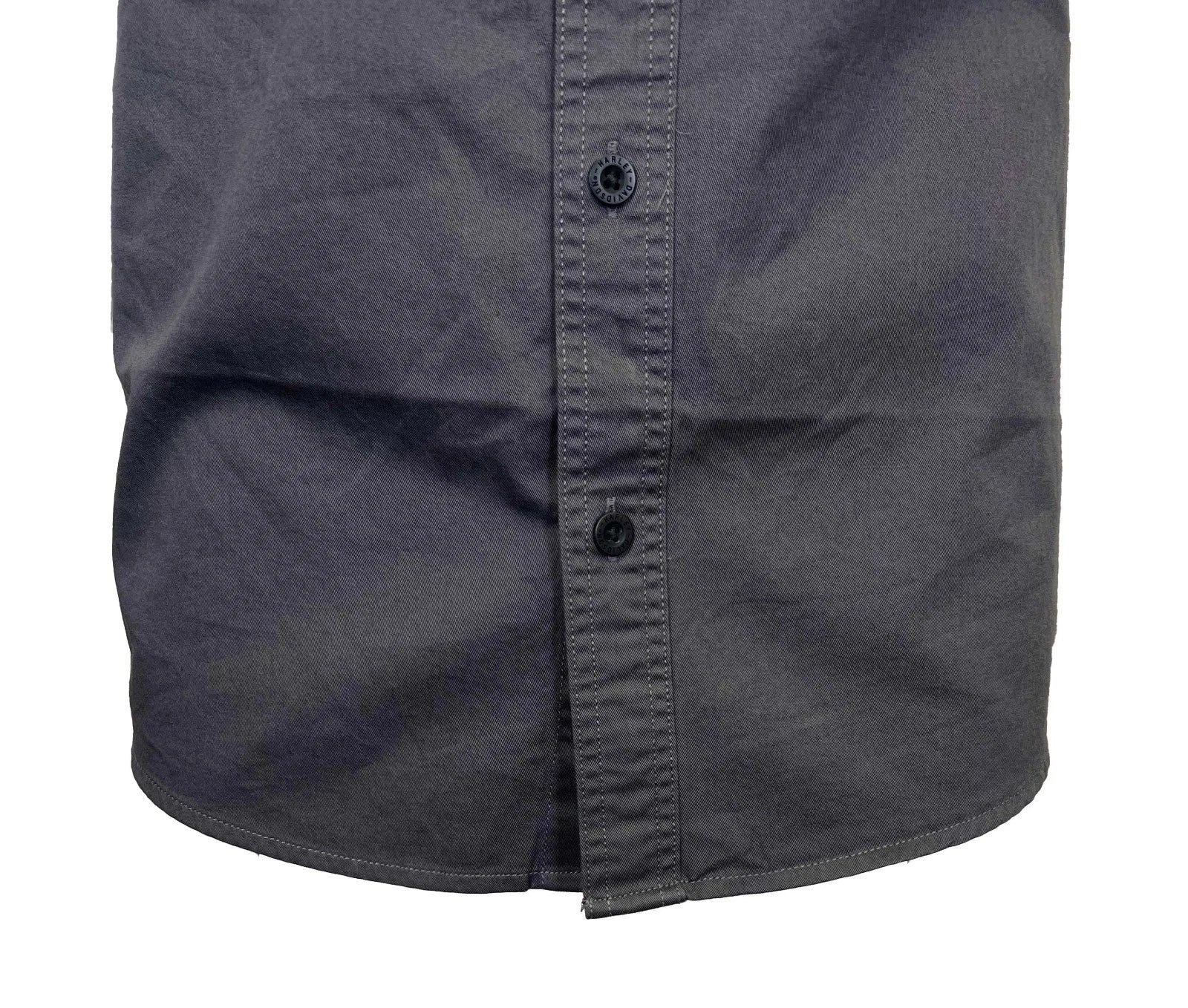 HD Branded  Men's Ashes Grey Shirt Button Front Embroidery S/S (347)