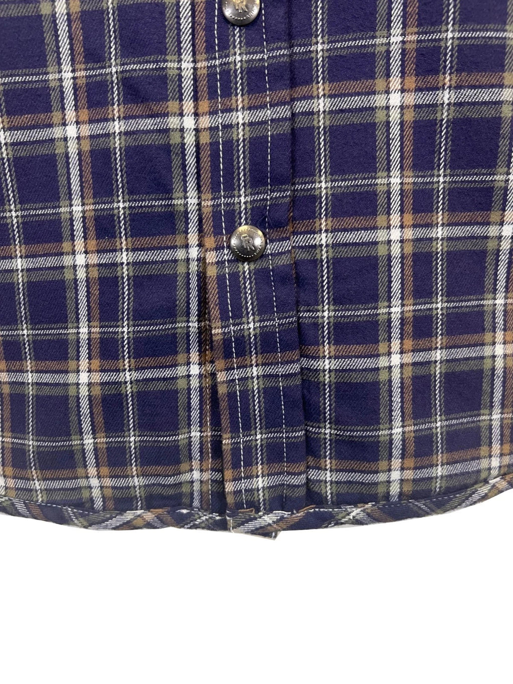 Ariat FR Men's Navy Plaid Shirt Monument Jacket Long Sleeve (S61)