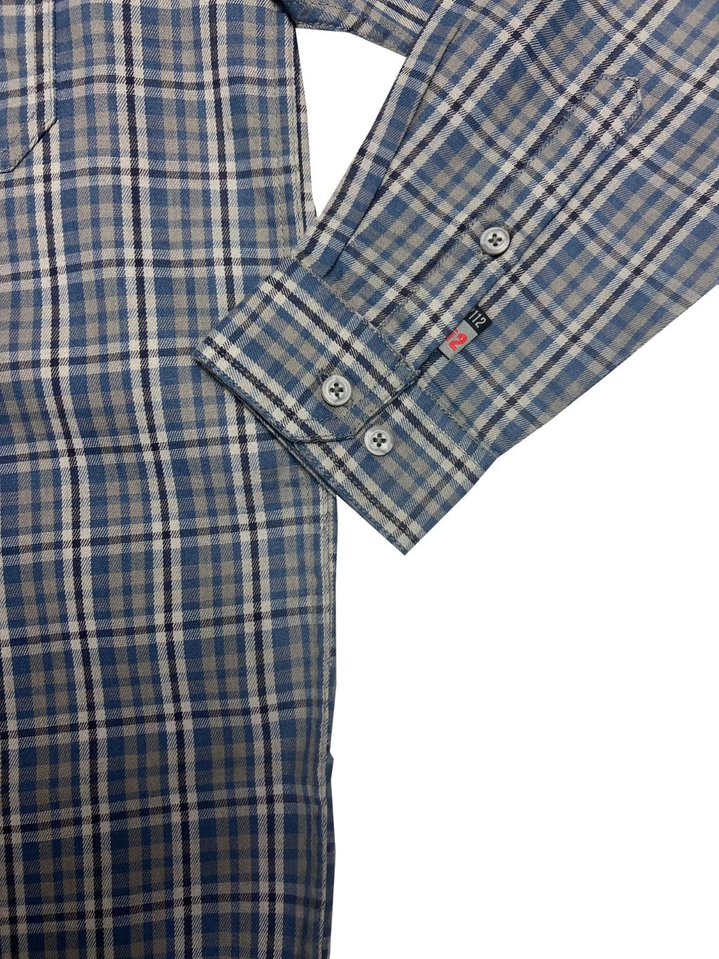 Carhartt FR Men's Blue Shirt Rugged Flex Original Fit Twill Plaid L/S (S365)