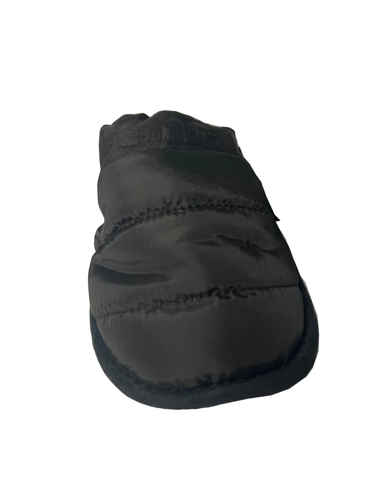 Bench Juniors Kid's Black Puffer Slippers Sherpa Quilted Slide FiberFill (S03)