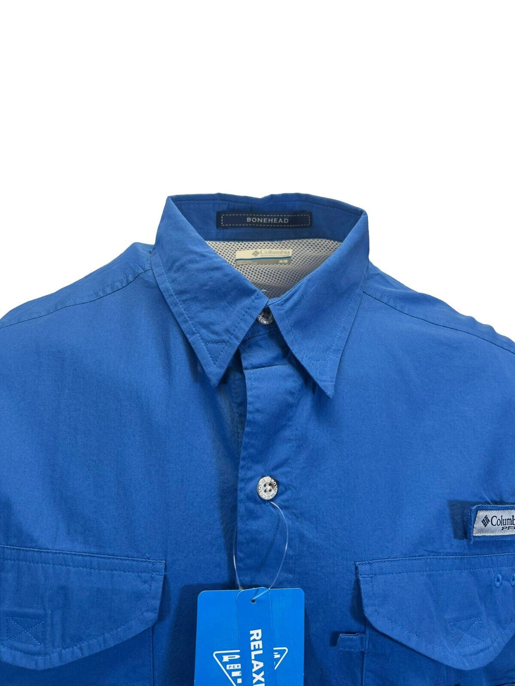 Columbia Men's Woven Shirt PFG Bonehead Short Sleeve Fishing Shirt
