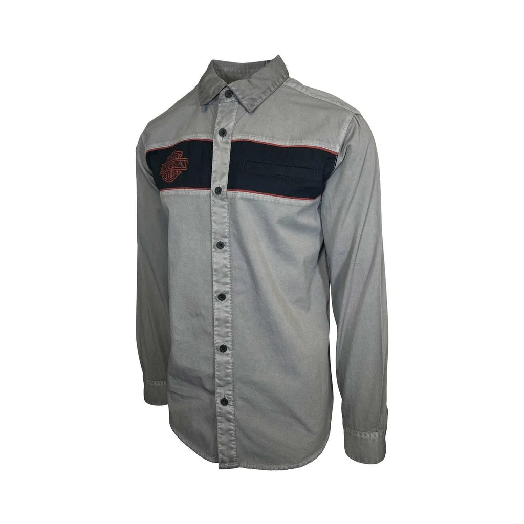 HD Branded Men's Blackened Pearl Shirt Iron Bond Copperblock L/S (356)