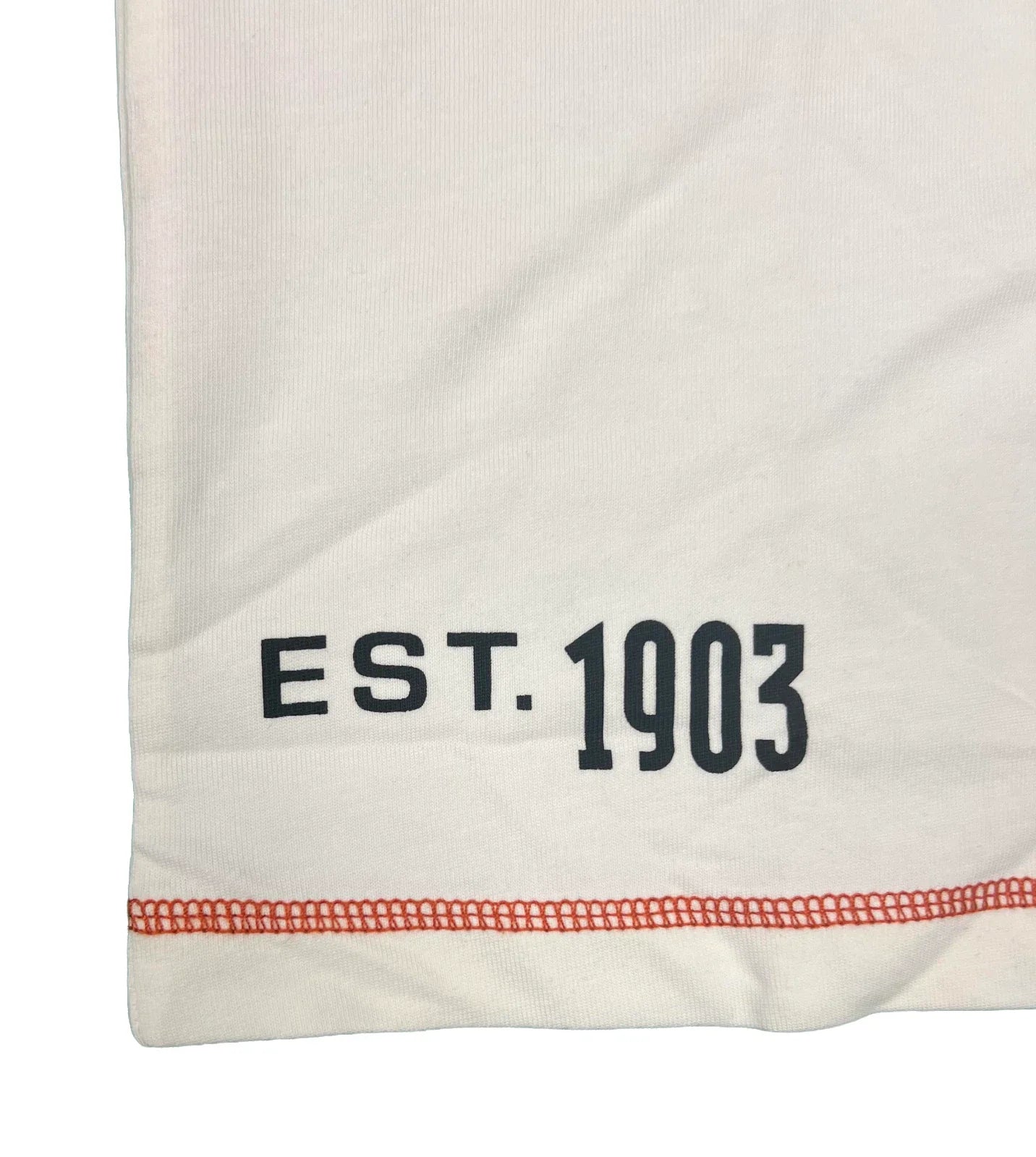 HD Branded Men's T-Shirt White Black Iron Bond Raglan Short Sleeve (S102)