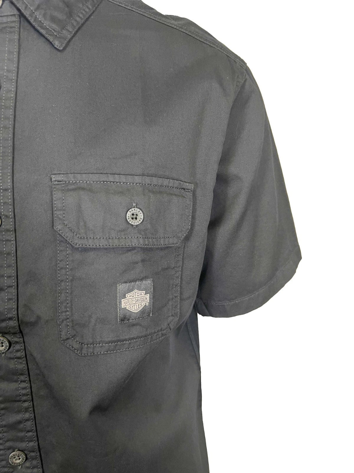 HD Branded  Men's Black Shirt Rising Eagle S/S Retro Eagle Print (348)