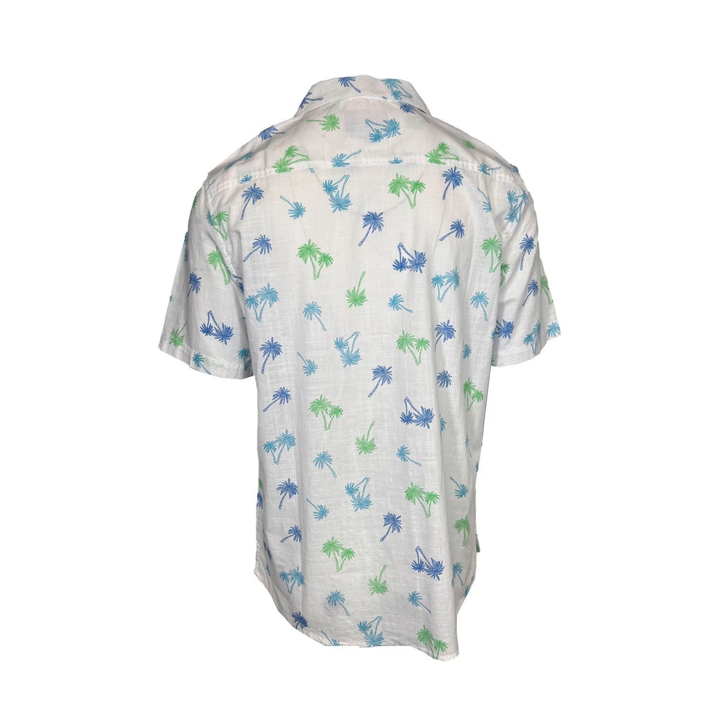 Rumors Men's Printed Shirt - Blue Tonal & White Palm 2 Pack S/S (S02 + S04)
