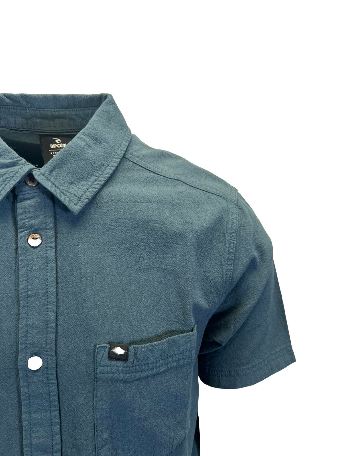 Rip Curl Men's Black & Pine Night Shirt Classic Surf Washed S/S (S15 - S16)