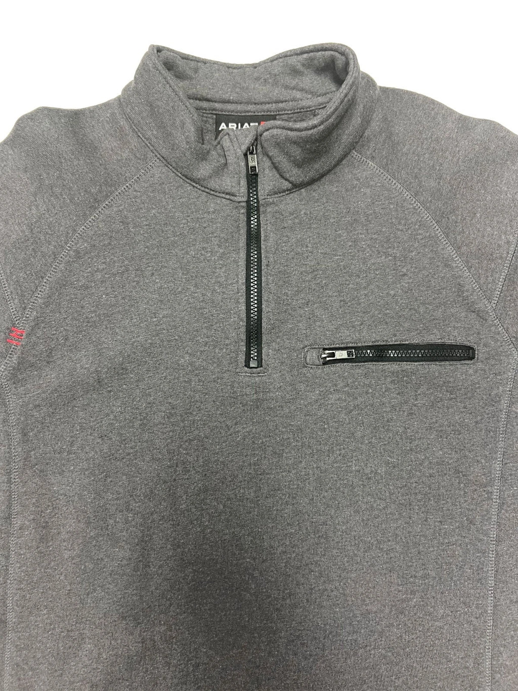 Ariat FR Men's Charcoal Hoodie 1/4 Zip Pullover Sweatshirt (S67)