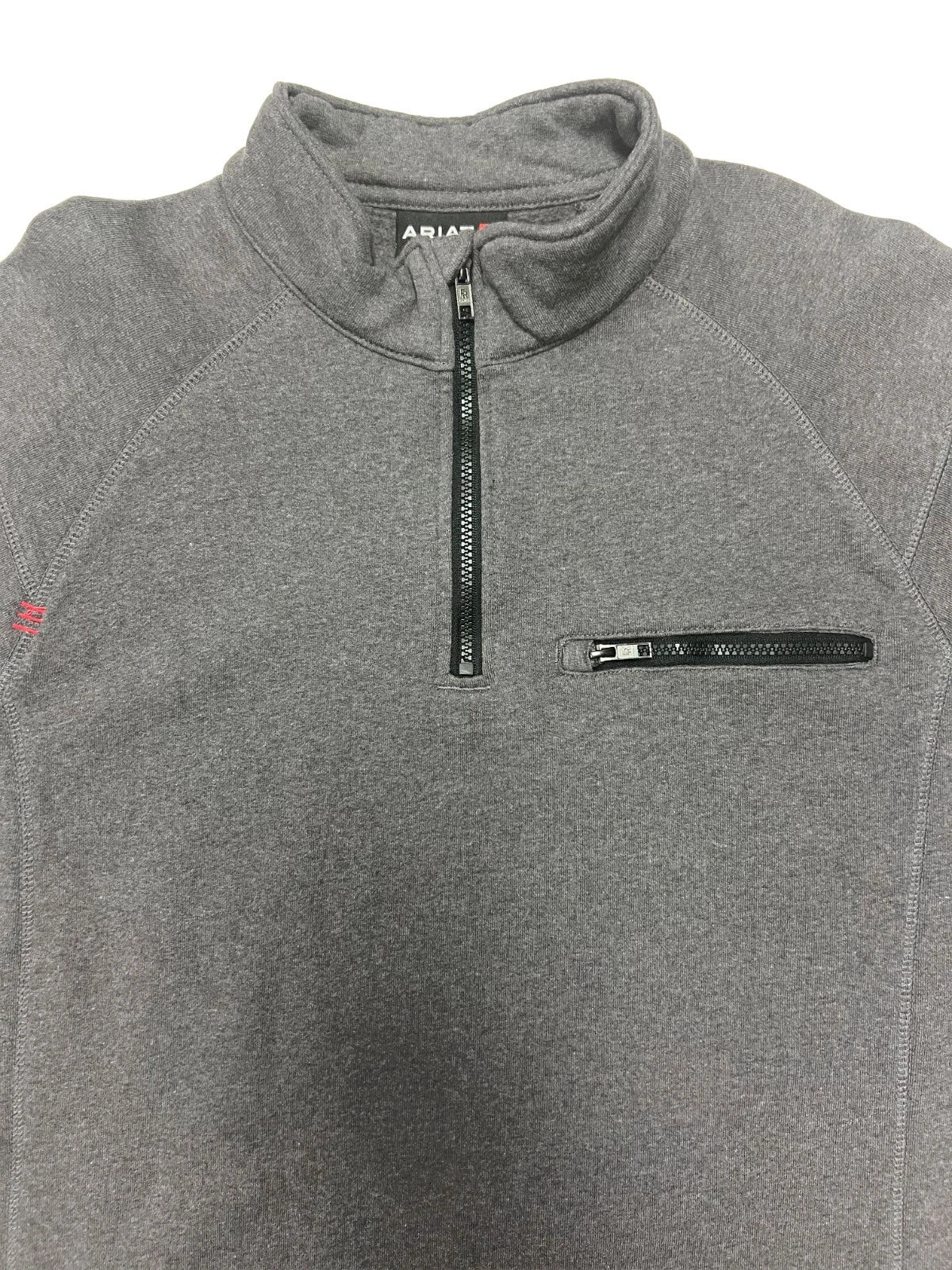 Ariat FR Men's Charcoal Hoodie 1/4 Zip Pullover Sweatshirt (S67)