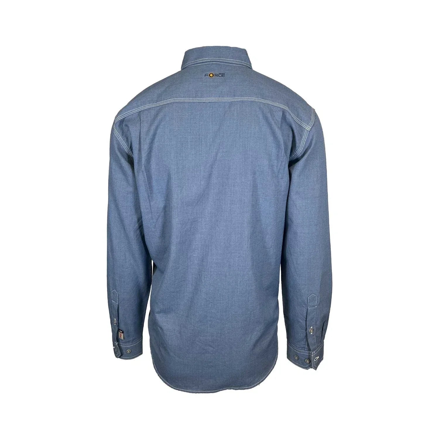 Carhartt FR Men's Steel Blue Shirt Flame Resistant Long Sleeve Lightweight (S03)