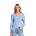 Tommy Bahama Women's Light Sky Top Ashby Isles Puff Sleeve Henley L/S (S10)