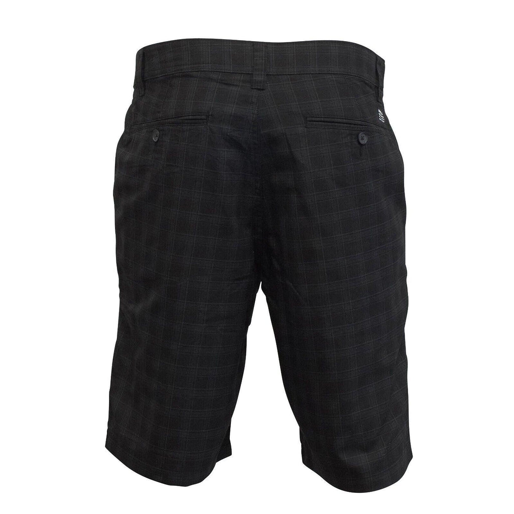 O'Neill Men's Dark Grey Horizon Plaid Chino Short