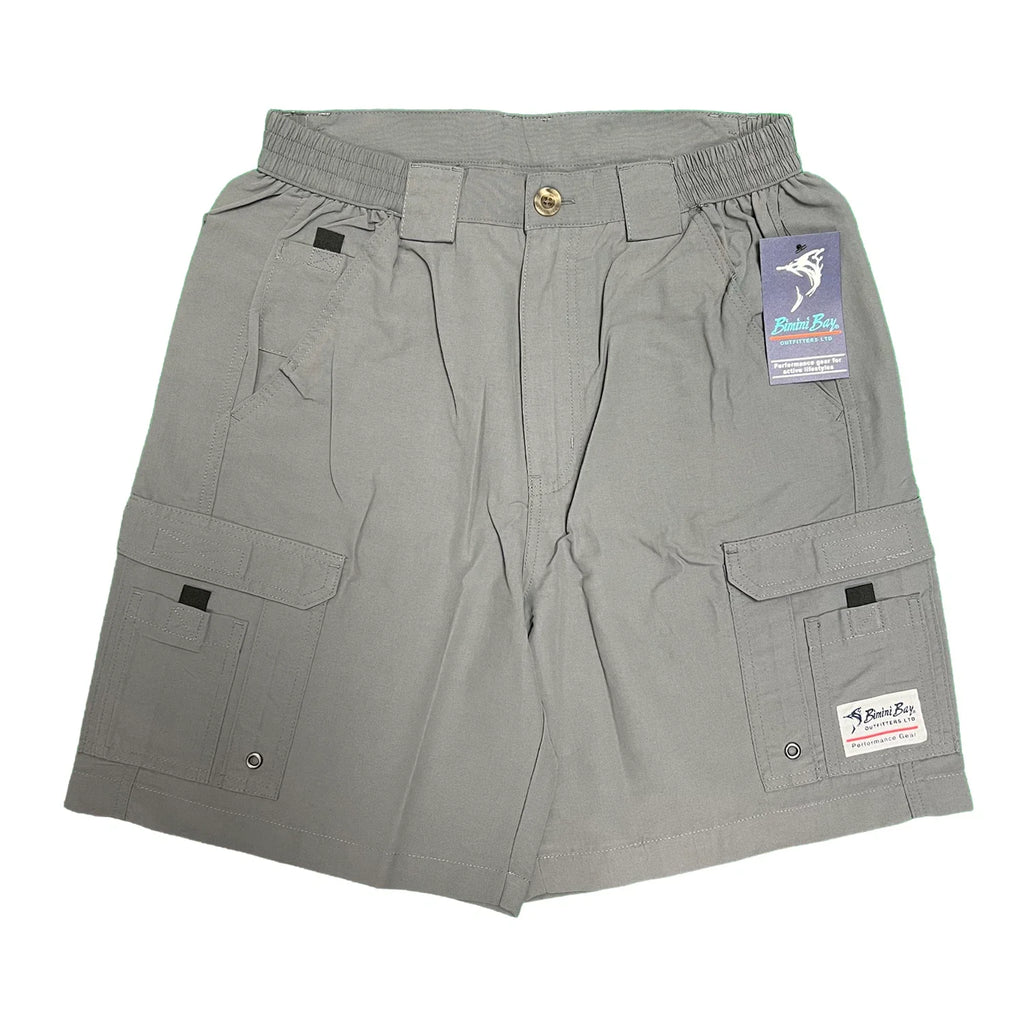 Bimini Bay Outfitters Men's Grey Short Boca Grande II Fishing (S03)