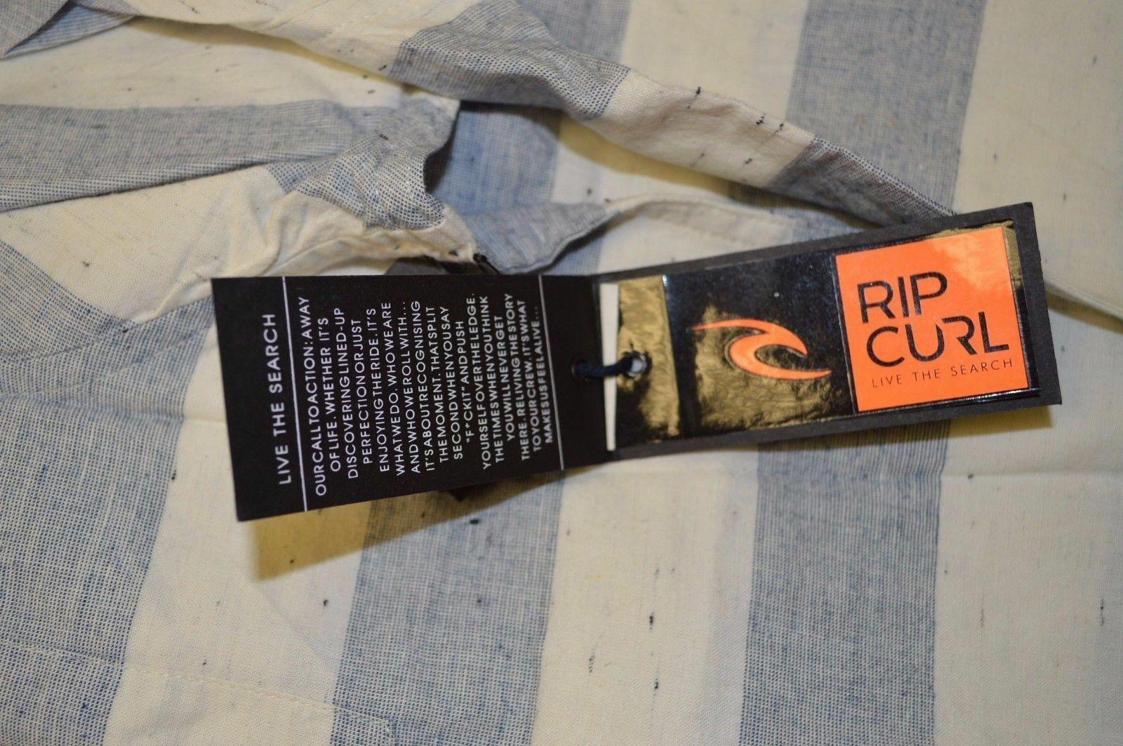Rip Curl Men's Stripe S/S Woven Shirt (Retail $55)