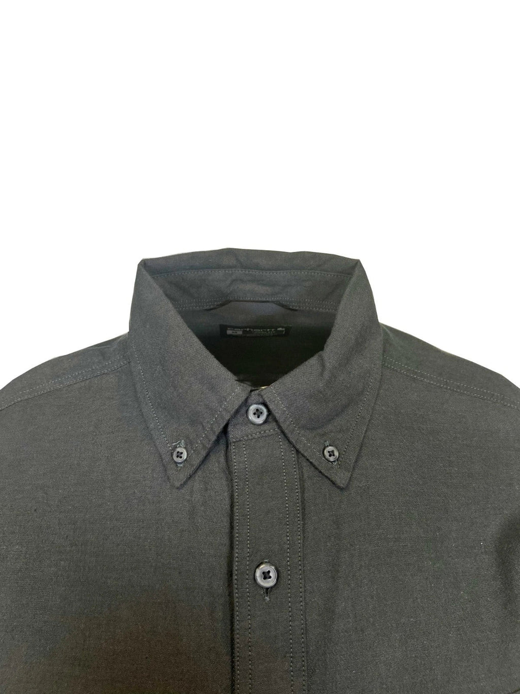Carhartt Men's Black Chambray Shirt Loose Fit Medium weight S/S (352)
