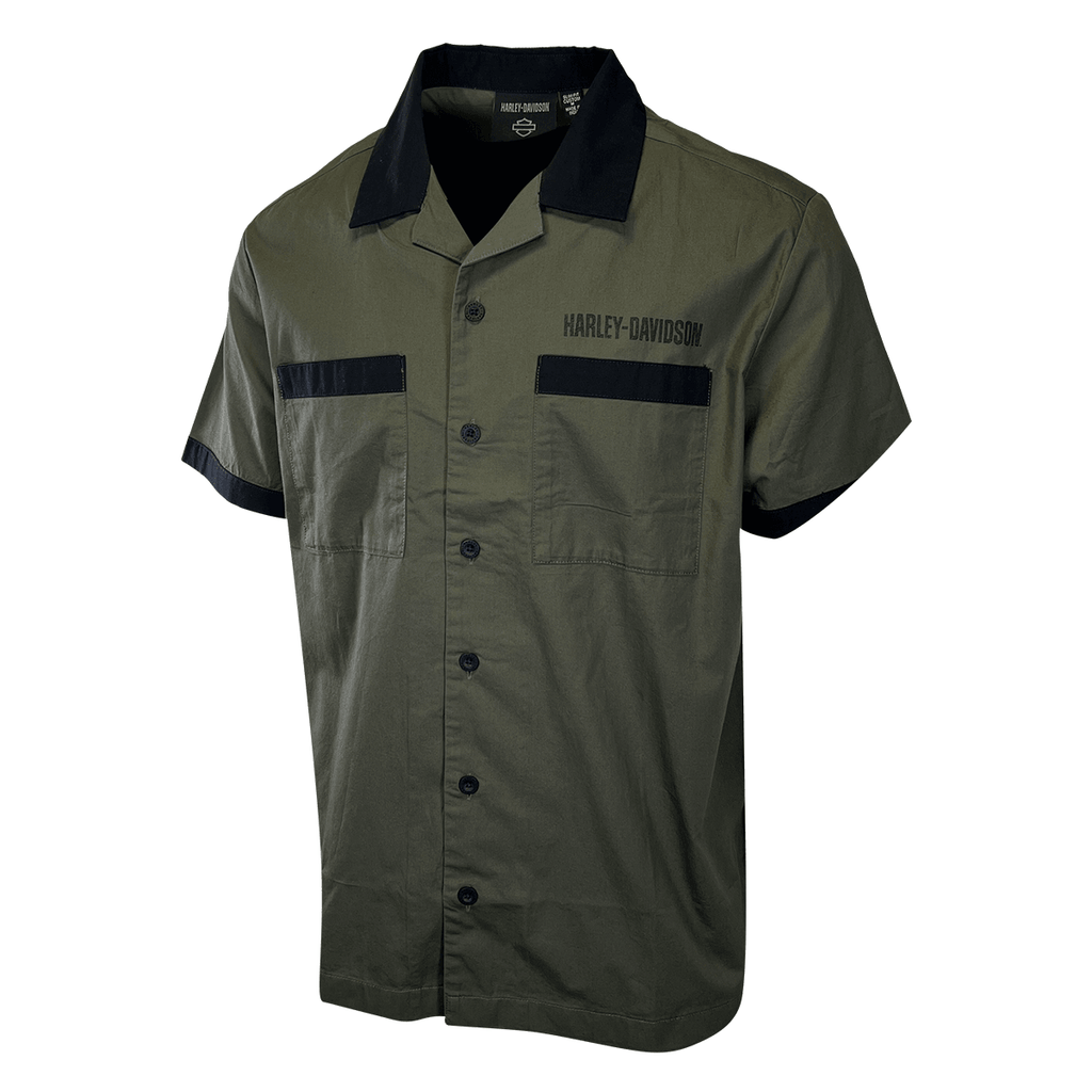 HD Branded Men's Shirt Grape Leaf Combustion S/S Woven (S53)