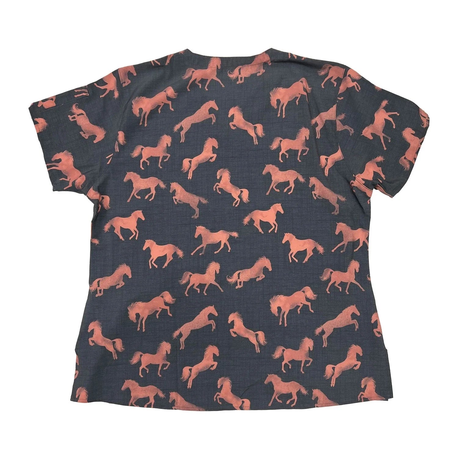 Carhartt Women's Scrub Force Pocket Rugged Flex V-Neck Print Top D Ring (M03)