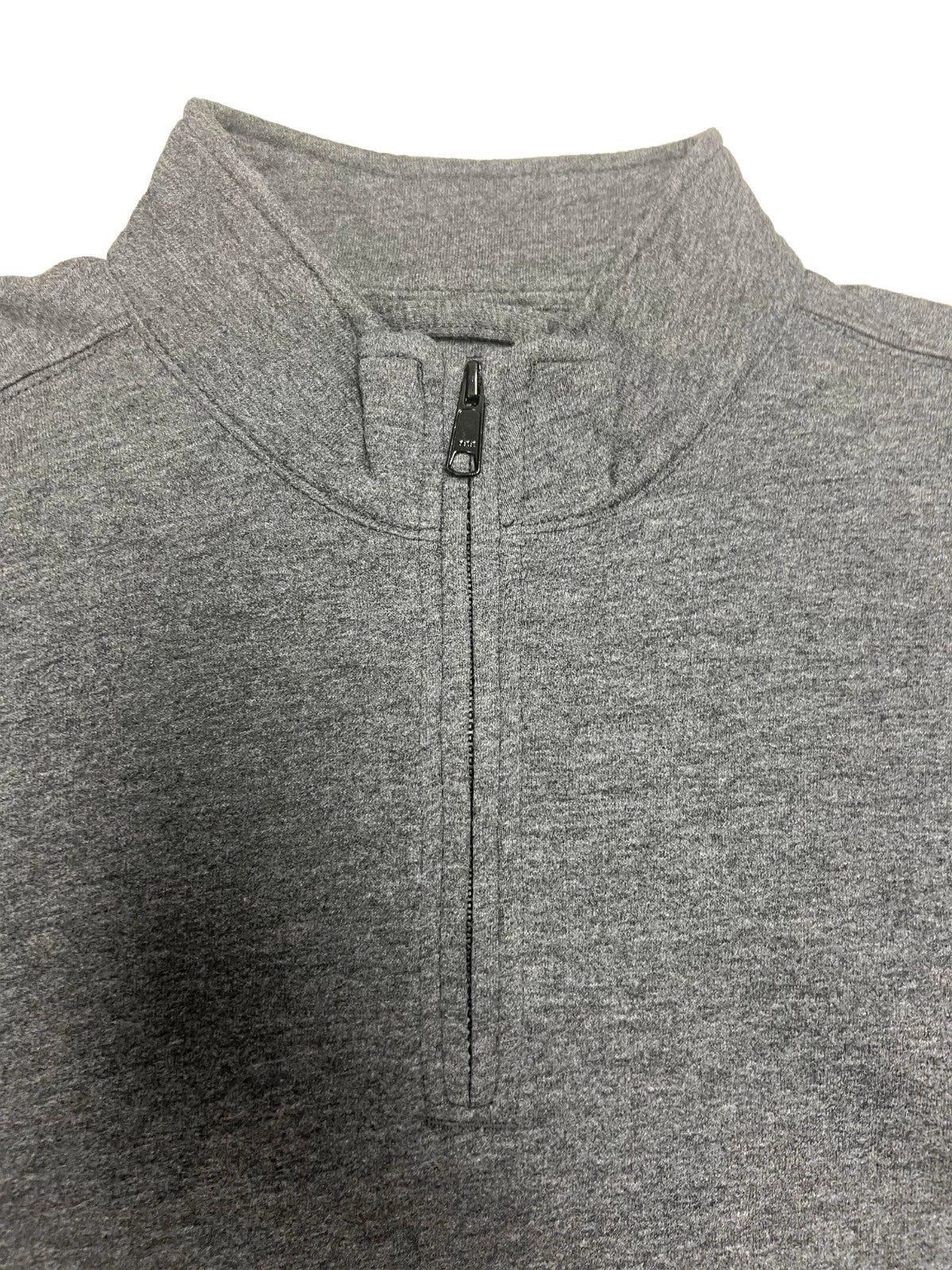 Carhart FR Men′s Granite Heather Sweatshirt Quarter Zip Mock Neck (S52)