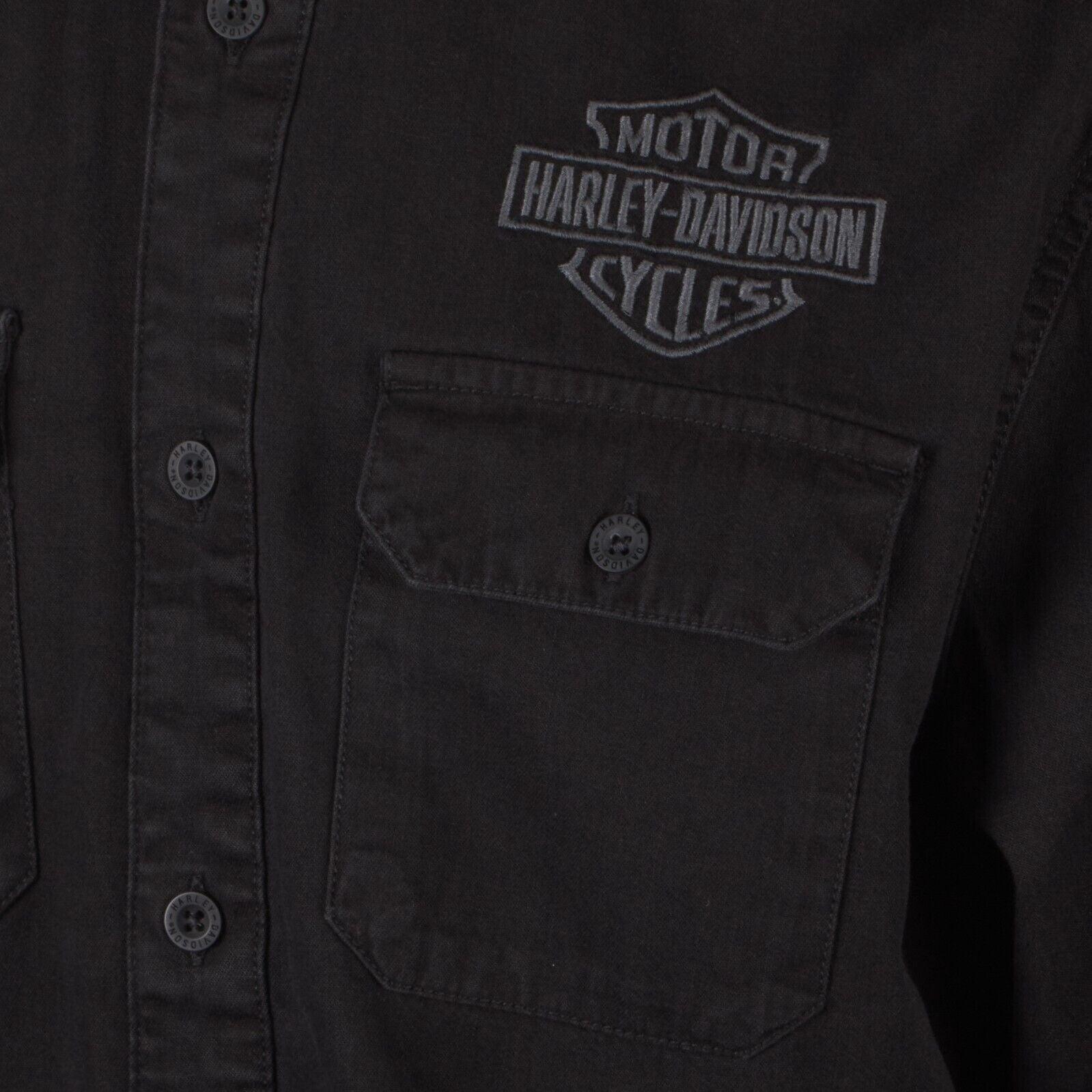HD Branded Men's Sturgis Bar & Shield Blowout L/S Woven Shirt (S42)