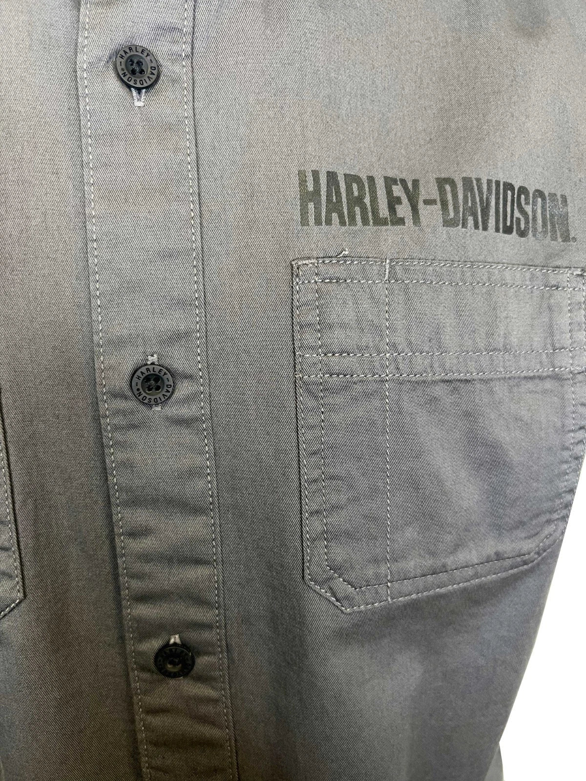 HD Branded  Men's Dark Grey Vest Logo Patch Sleeveless Shirt (S68)