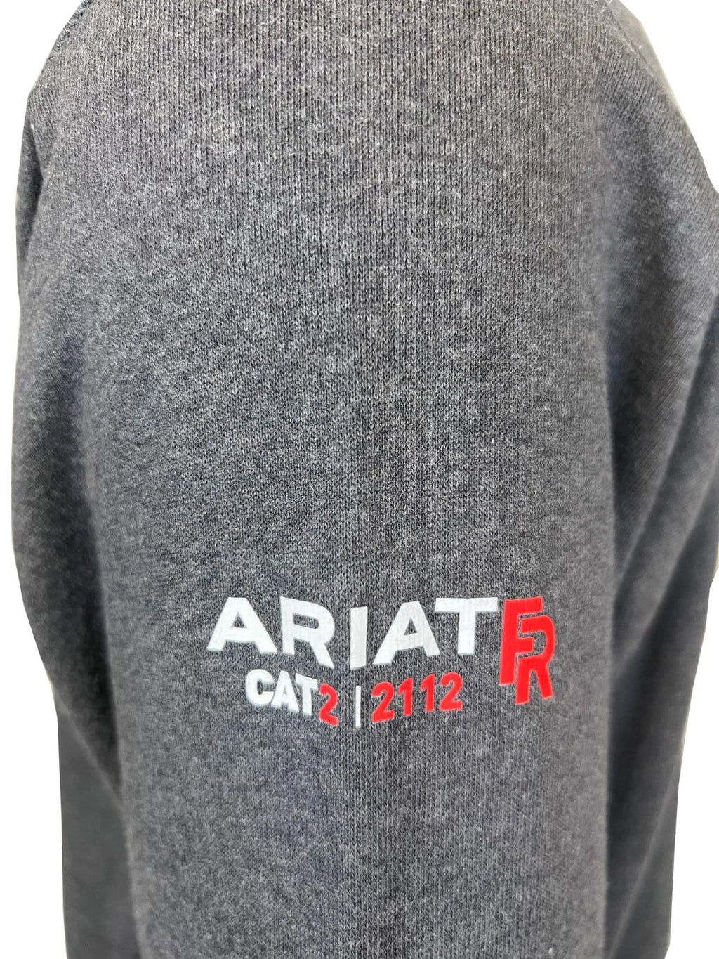 Ariat FR Men's Charcoal Heather Pullover Hoodie Long Sleeve (S72)