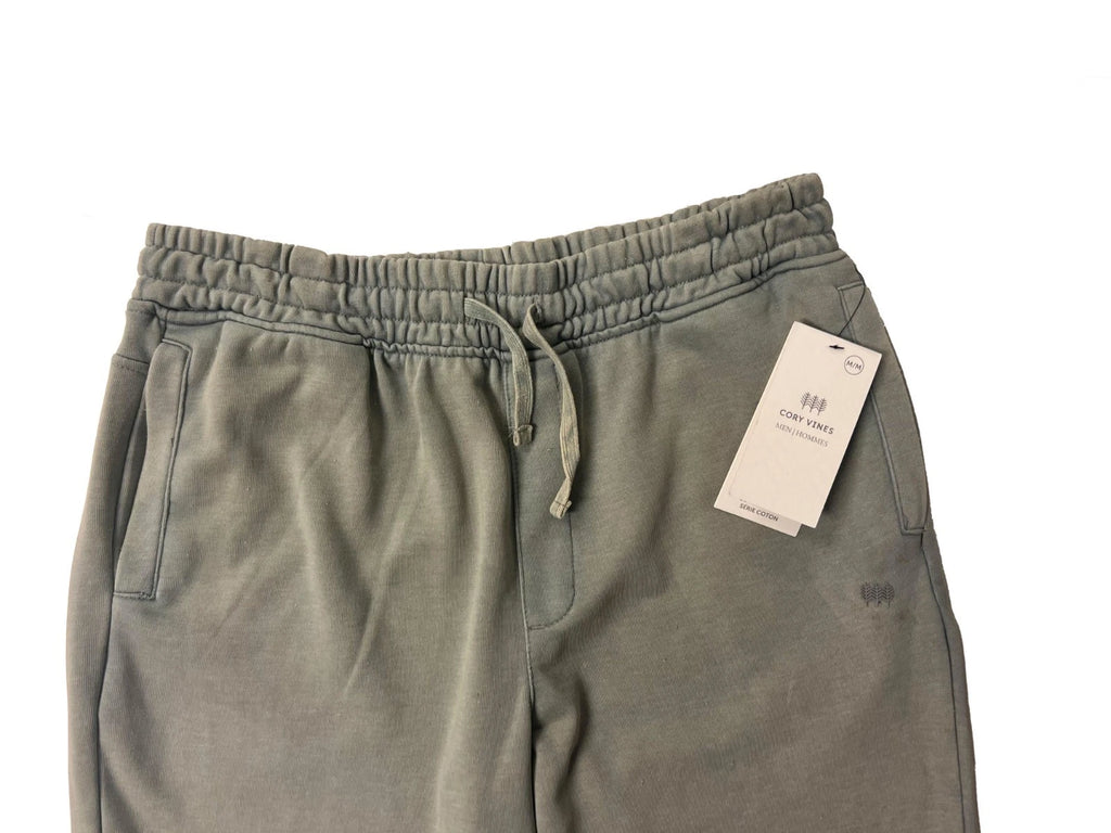 Croy Vines Men's Olive Joggers - Drawstring Elastic Waist Pants - 2 Pack (S01)
