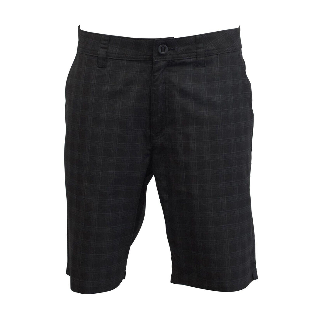 O'Neill Men's Dark Grey Horizon Plaid Chino Short