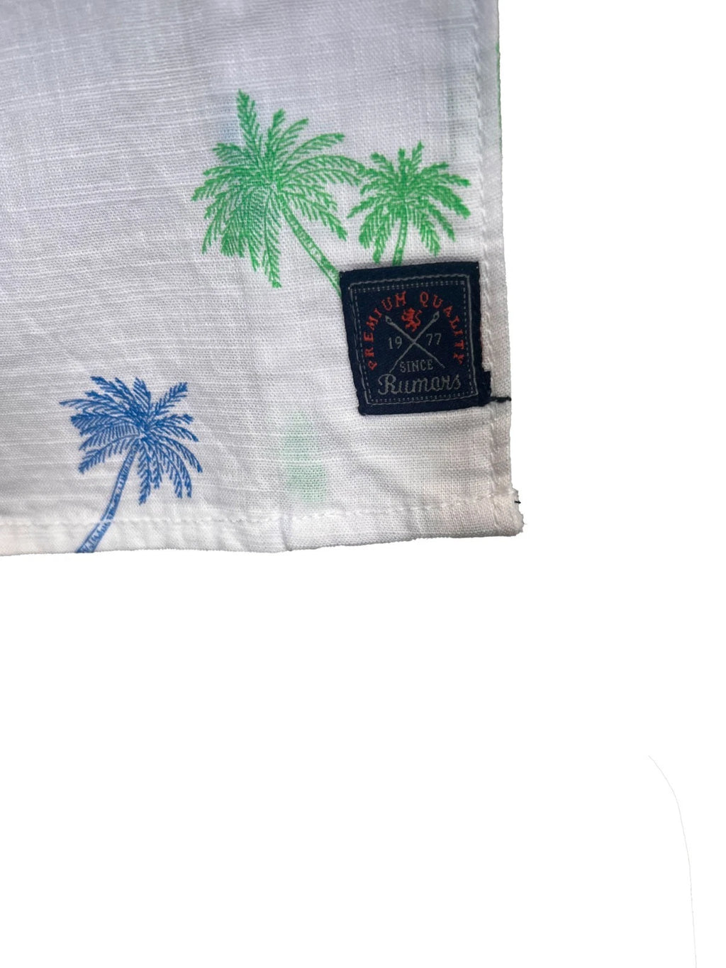 Rumors Men's Printed Shirt - Blue Tonal & White Palm 2 Pack S/S (S02 + S04)