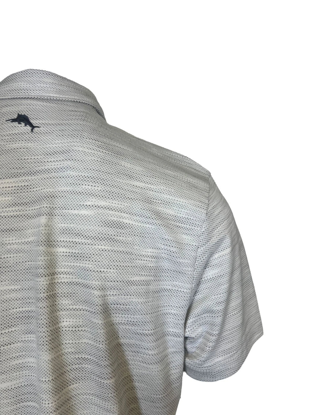 Tommy Bahama Men's Coal T-Shirt Ocean Sails Knit Polo 3 Buttons S/S Tee (S61)
