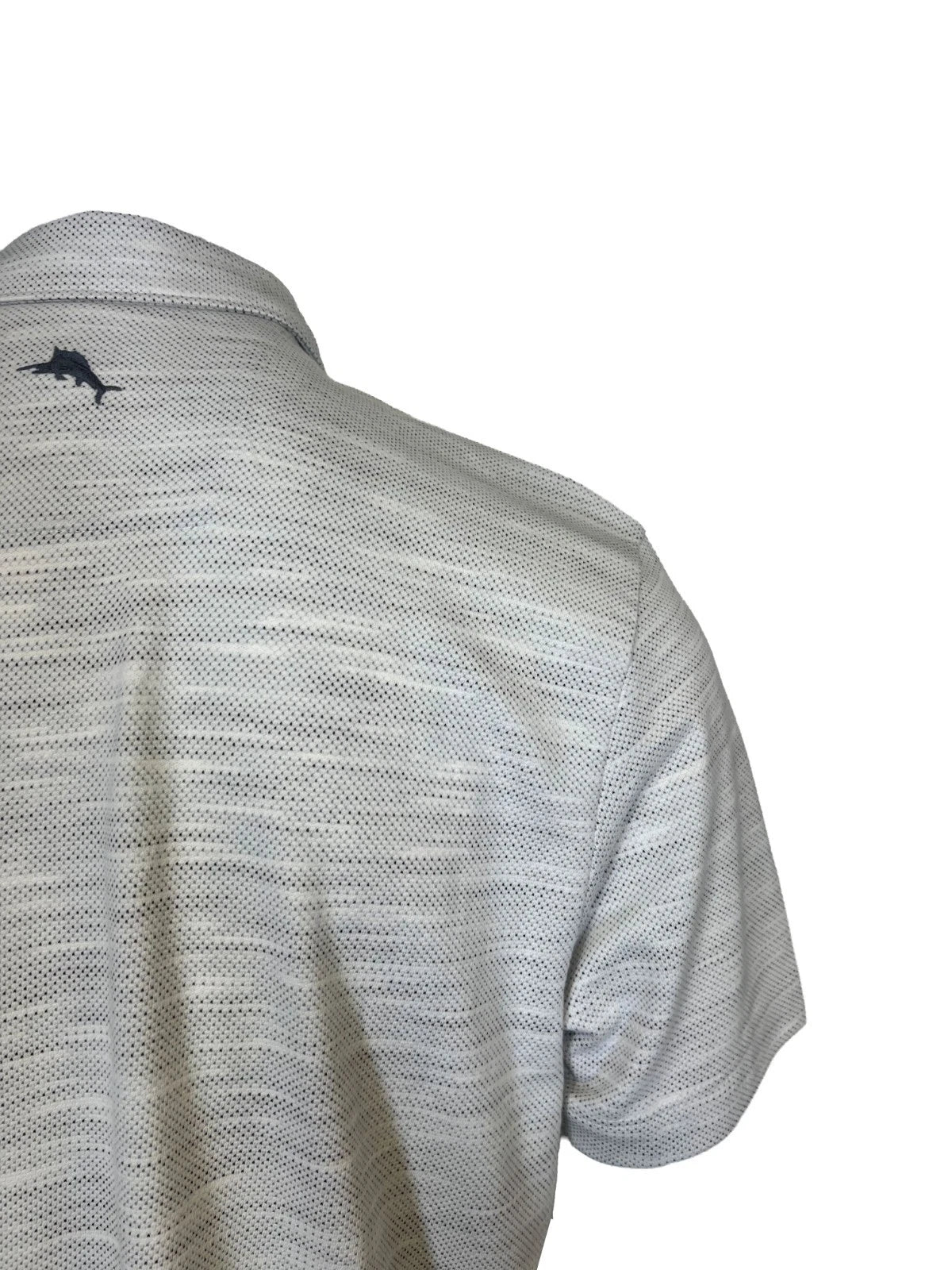 Tommy Bahama Men's Coal T-Shirt Ocean Sails Knit Polo 3 Buttons S/S Tee (S61)
