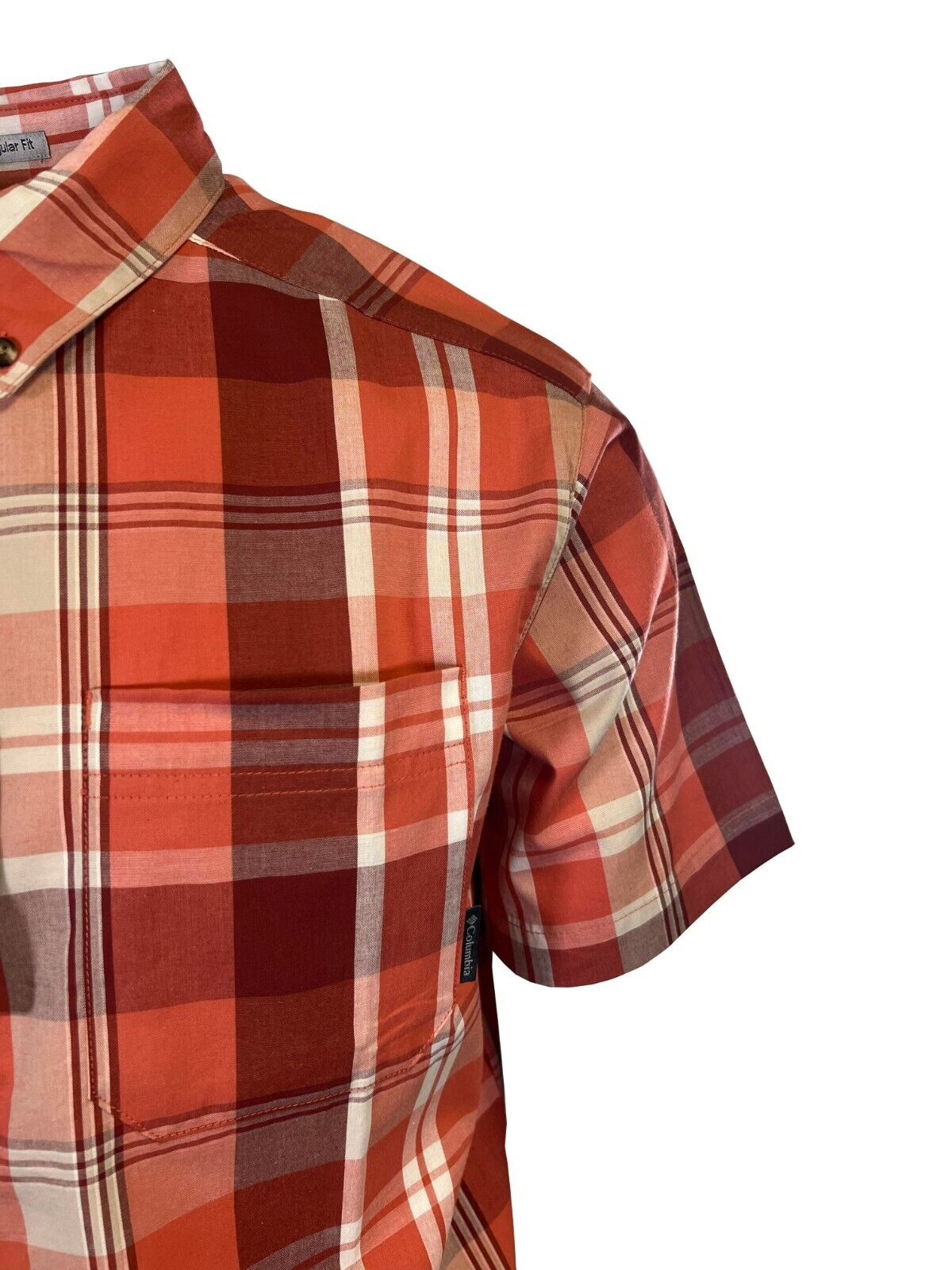 Columbia Men's Tuscan Multi Plaid Rapid Rivers II Short Sleeve Shirt (850)