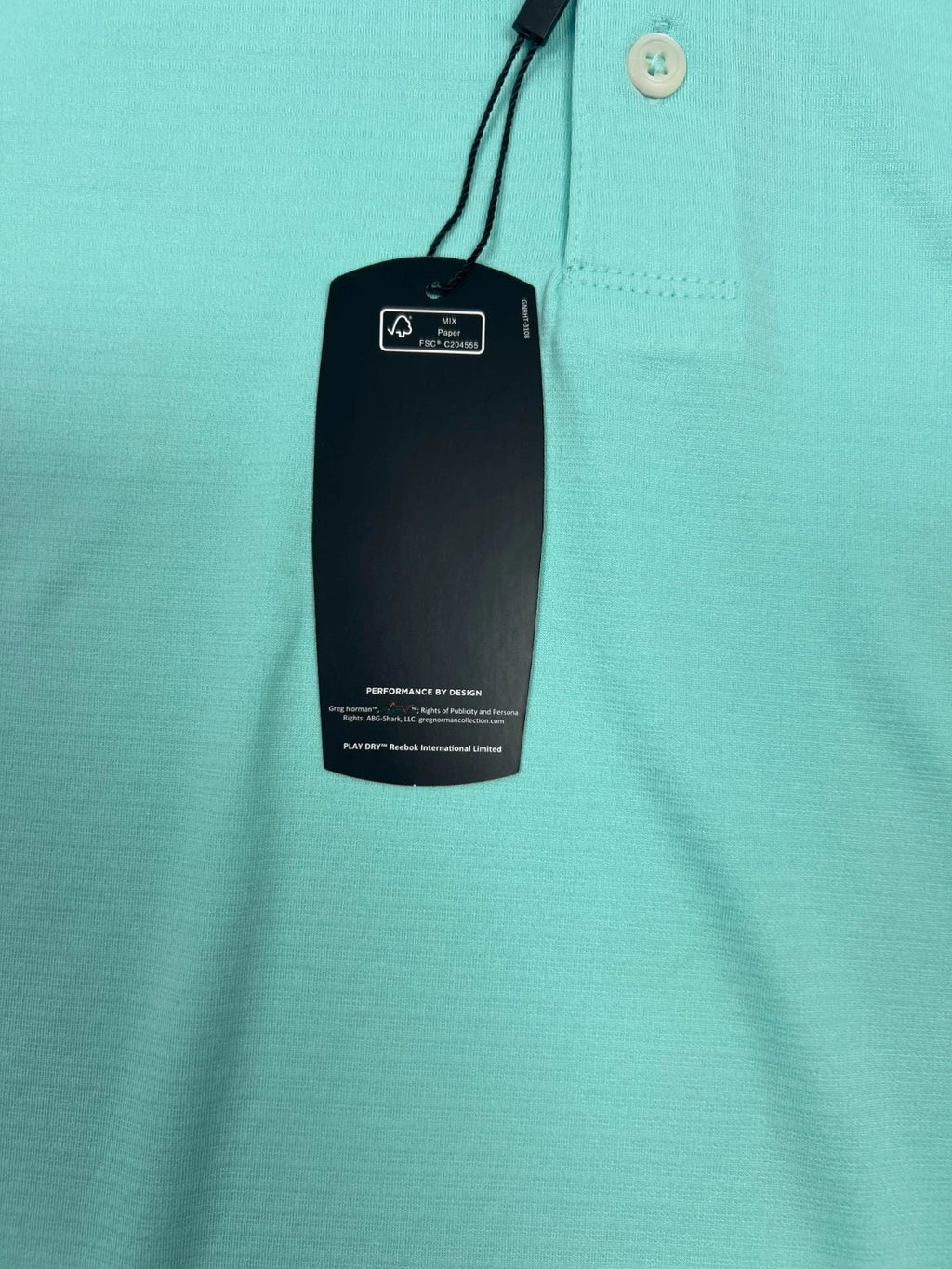 Greg Norman Men's Green Wave T-Shirt - Polo Play Dry UPF Performance Tee (S21)