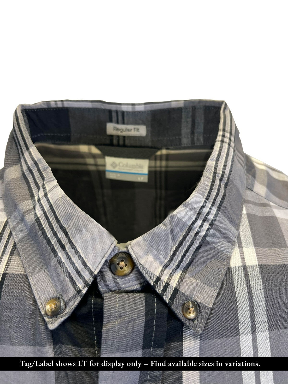 Columbia Men's Flint Grey Multi Plaid Rapid Rivers II S/S Shirt (026)