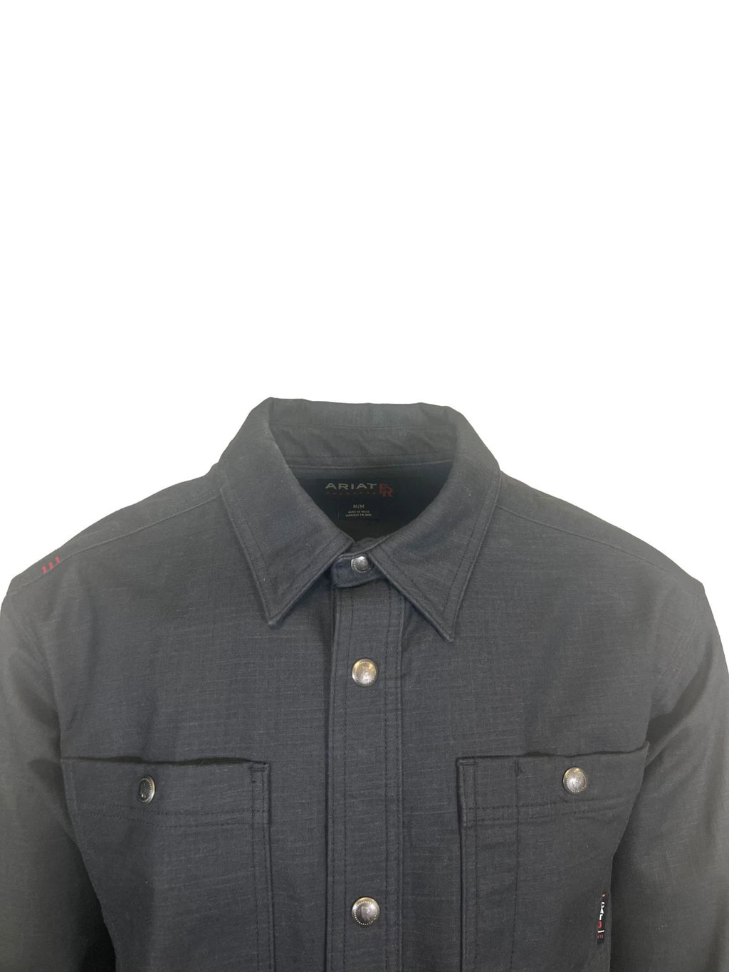 Ariat FR Men's Black Shirt Ripstop Softshell Flame Resistant Long Sleeve (S55)