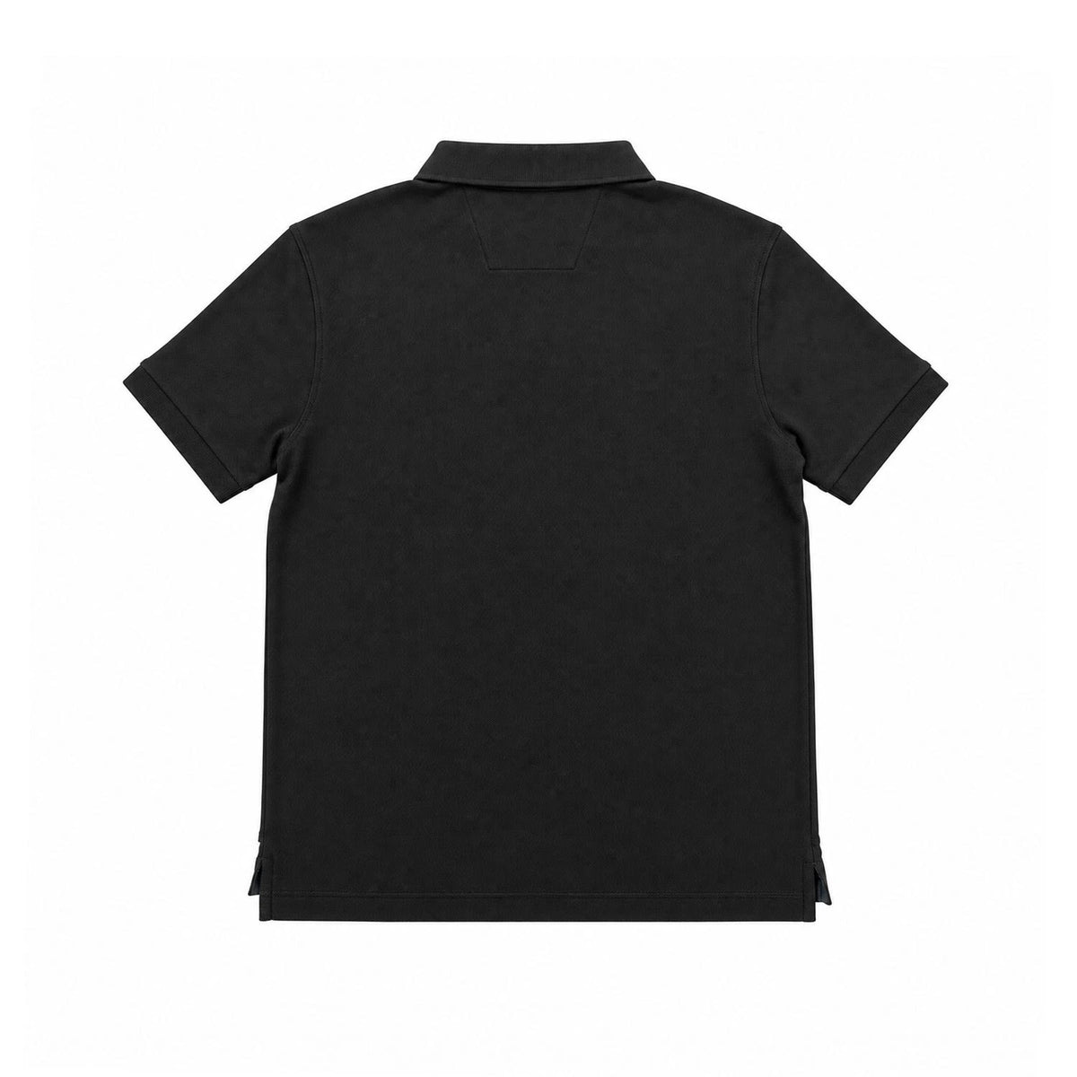 Nautica Men's True Black T-Shirt - Solid Deck Polo Tee S/S (S19)