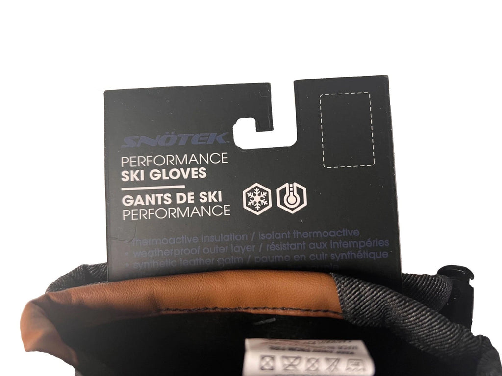 Snotek Men's Dark Tan Gloves - Weatherpoof ST216 Winter Glove 2 Pack (S09)