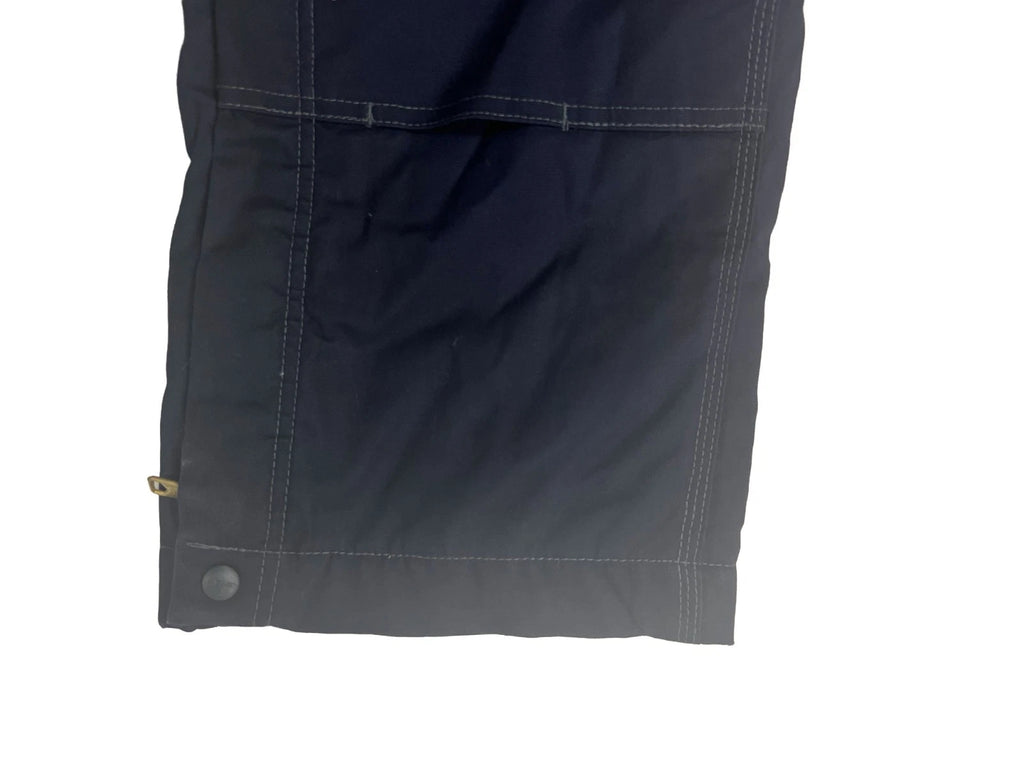 Carhartt FR Men's Navy Quick Duck Flame-Retardant Bib Pocket Overalls (S01)